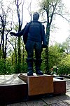 Памятник в парке им. Лазаря Глобы (бывший Чкалова) в Днепре (демонтирован 26 декабря 2022 года)[45]