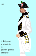 1er régiment d’infanterie de ligne de 1791 à 1792