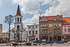 Our Lady Queen of Poland church and historic townhouses