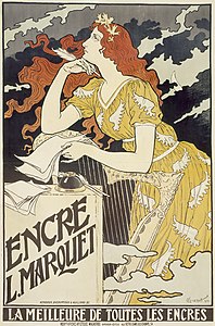 Encre L. Marquet (1892), by Eugène Grasset, Los Angeles County Museum of Art