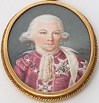 Man i Nordstjärneordens dräkt (1789) med dess ordenskedja runt halsen