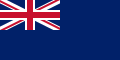 Le blue ensign, qui comprend l'Union Jack dans le canton sur un fond bleu.