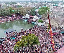 La Jhanda Mela, fête rituelle annuelle du Gurudwara Guru Ram Rai Darbar.