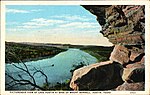 1917 postcard depiction of view from Mount Bonnell