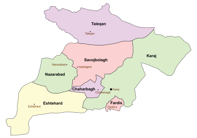 Counties of Alborz