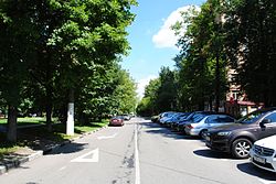 Улица Фотиевой (вид от Ломоносовского проспекта в сторону Молодёжной улицы)