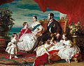 1847年、イギリス女王ヴィクトリア、アルバート王配一家