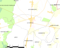 Kart over La Capelle