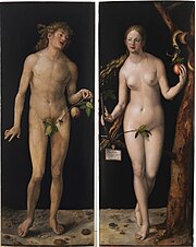Adam i Eva per Lucas Cranach el Vell