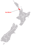 Kaart van Nieu-Seeland