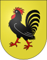 Gallo imbeccato di rosso (Corcelles-le-Jorat, Svizzera)