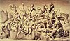 Còpia del dibuix de Miquel Àngel, de la part central de La batalla de Cascina, obra de Bastiano da Sangallo