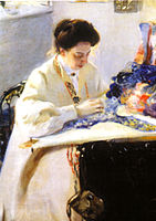 Олександр Мурашко. «Портрет Єлени Прахової». 1905