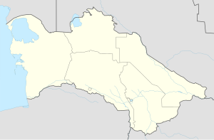 巴爾坎納巴特在土庫曼的位置