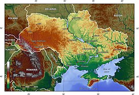 карта: География Украины