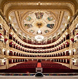 Audience hall of Odessa Opera and Ballet Theater