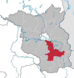 Li position de Subdistrict Dahme-Spreewald in Brandenburgia