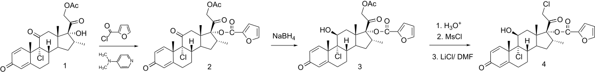 Synthese von Mometasonfuroat