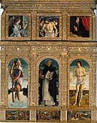 Полиптих Святого Винченцо Феррера. Между 1465 и 1475. Дерево, темпера, масло. золочение. Церковь Санти-Джованни-э-Паоло, Венеция