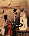 Pygmalion und Galatea nach Honoré Daumier (1842)