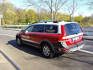 Stockholms Spårvägar trafikledningsbil.