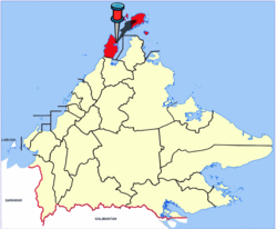 Location of Kudat District