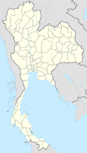 Map showing the location of Thung Yai Naresuan Wildlife Sanctuary