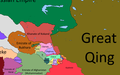 Russian Empire (1721–1917 AD), Emirate of Bukhara (1785–1920 AD), Khanate of Kokand (1709–1876 AD), Principality of Herat (1793–1863 AD), Emirate of Afghanistan (1823–1926 AD) and British Raj (1858–1947 AD) in 1860 AD.