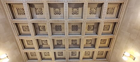 Coffered ceiling, Stock Exchange Pallace, Zagreb