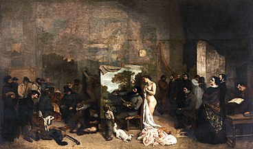 Atelierul artistului, 1855 - Musée d'Orsay, Paris