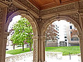 Interior of the neo-Renaissance front porch