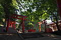 石垣と有子山稲荷神社参道