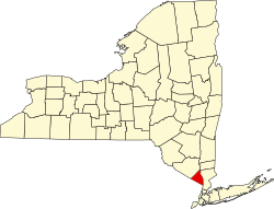 Karte von Rockland County innerhalb von New York