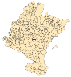 Garínoain – Mappa
