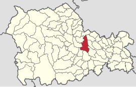 Location in Neamț County