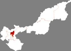 Location in Jiamusi