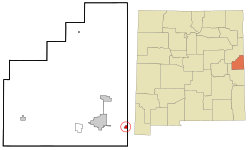 Location of Texico, New Mexico