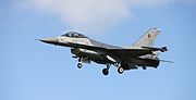 Um F16 Falcon da Força Aérea Belga.