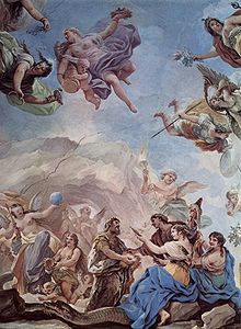 La creación del Hombre (1684-1686), de Luca Giordano, Palacio Medici Riccardi, Florencia.