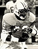 A picture of Mike Rozier playing for the Houston Oilers.