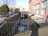 Canal de la Kenduskeag passant dans le centre-ville de Bangor.