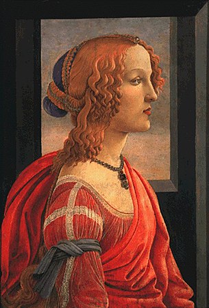 Simonetta Vespucci, rreth 1480–1485