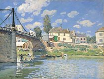 Alfred Sisley, Bridge at Villeneuve-la-Garenne, 1872, Metropolitan Museum of Art