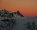 Skogshorn i kveldssolen sett fra Hemsedal