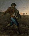 ジャン＝フランソワ・ミレー『種まく人』1850年。油彩、キャンバス、101.6 × 82.6 cm。ボストン美術館[172][注釈 1]。