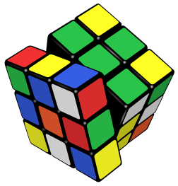 Le Rubik’s cube, casse-tête inventé en 1974 par Ernő Rubik. (image vectorielle)