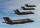 4 австралійські F-35А в бойовому строю, жовтень 2020