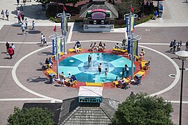 A splash area at Cedar Point