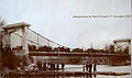 Einweihung der Hängebrücke über den Gave de Pau im Jahr 1938