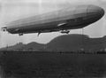 Luftskipet Zeppelin Luftschiff LZ 11, Viktoria Luise, fotografert 5. mai 1912 i Marburg.
